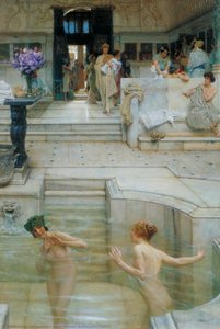 A Favourite Custom — Lourens Alma Tadema, Victorian Aestheticism