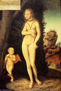 Venus With Cupid The Honey Thief — Lucas Cranach The Elder, Renaissance