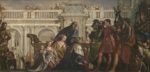 Die Familie des Darius vor Alexander