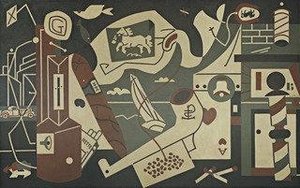 Mural (radio City Men's Lounge Mural Men Without Women) — Stuart Davis