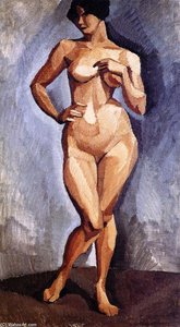 Standing Nude Facing Forward — Roger De La Fresnaye, Fauvism