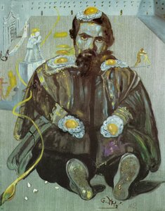 Velazquez Dying Behind The Window On The Left Side Out Of Which A Spoon Projects, 1982 — Salvador Dalí, Surrealism