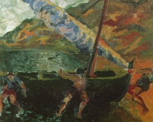 Fishermen At Cadaquns, 1922 — Salvador Dalí, Surrealism