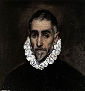 An Elderly Gentleman — El Greco, Mannerist Style