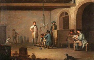 Lead Processing At Leadhills Weighing The Lead Bars — David Alan
