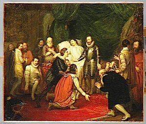 Henri Iii A Son Lit De Mort (1589) — Joseph Beaume, Neoclassical