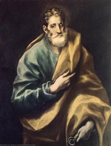 Apostle St Peter — El Greco, Baroque Spanish Painting