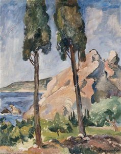 Gurzuf. Cypresses. — Pyotr Konchalovsky
