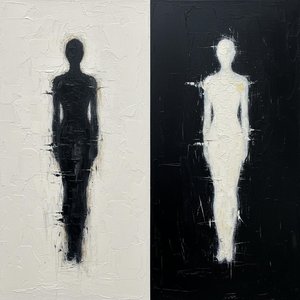 Spectral Duality: An Inverted Monochromatic Study Of Shadowed Silhouettes And Textured Light — Laurent Vionnet