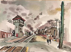 Southern Pacific Depot in the Morning