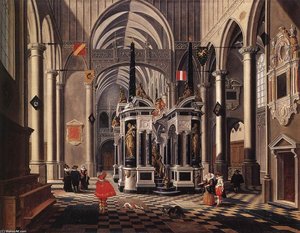 The Tomb Of William The Silent In An Imaginary Church — Bartholomeus Van Bassen