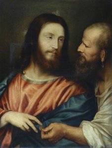 The Tribute Money (copy After Titian) — Clement Burlison