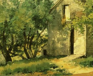 White Barn — Frederick Childe Hassam, Impressionism