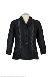 Black grosgrain coat