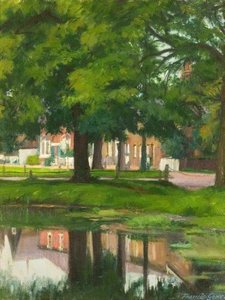 The Pond At Letchmore Heath, Hertfordshire — Francis Gower