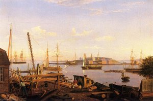 The Fort And Ten Pound Island, Gloucester — Fitz Henry Lane
