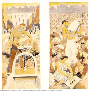 Irrigation (mural Study, Fresno, California Post Office And Courthouse) — Marguerite Zorach
