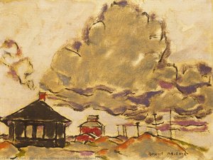 Station, Elevator And Cloud — David Brown Milne