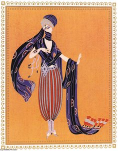 Sheerazade, Calyph's Concubine — Erté
