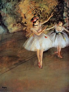 Two Dancers On Stage — Edgar Degas, Impressionist Style