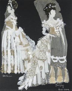 Costume Designs For Dorobella And Fiordiligli In The Last Scene In Cosi Fan Tutte (thus Do They All, Or School For Lovers) — Nadine Paula Ann Baylis