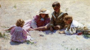Children By The Seashore — Charles Courtney Curran