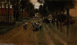 Dorfstrasse Mit Kindern In Zweeloo — Max Liebermann