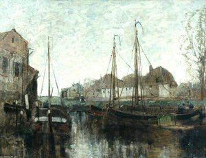 A Dutch Canal — William Alfred Gibson, Realism