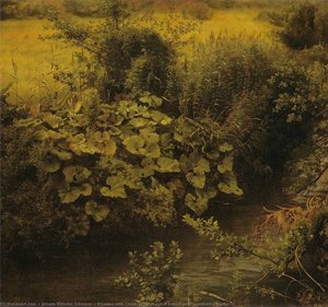 Meadow With Creek (study) (also Known As Wiesenbach (studie)) — Johann Wilhelm Schirmer