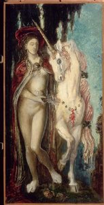 La Licorne — Gustave Moreau, Symbolist Painting