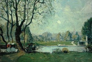 The Boston Public Garden In Spring — Arthur Clifton Goodwin