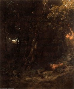 Pan Endormi Dans Un Bois — Arnold Böcklin, Symbolism