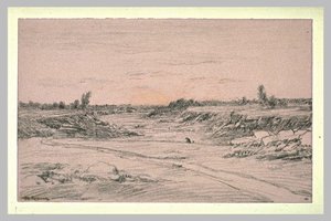 Sunset On A Plain — Theodore Robinson