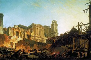The Fair Saint-germain After The Fire The Night Of March 16 To 17, (1762) — Pierre Antoine De Machy