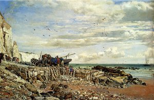 The Undercliff At Bonchurch Isle Of Wight — Edward William Cooke