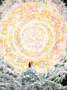 The Divine Essence Emanating From The Nine Areas — William Blake