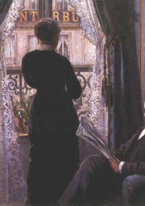 View Across A Balcony (interior) — Gustave Caillebotte