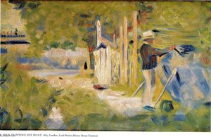 Man Painting His Boat — Georges Seurat, Post-impressionism