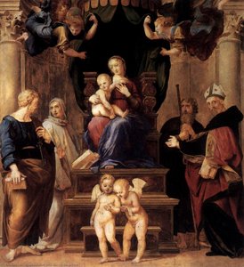 Madonna Del Baldacchino (detail) — Raffael