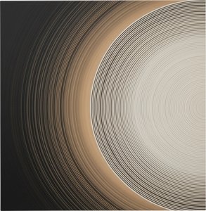 Concentric Echoes: A Study In Radial Transition Across Deep Tonal Fields — Laurent Fabre, Neo-abstract Art (modern Abstract Compositions)