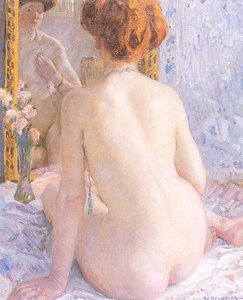 Reflections (marcelle) — Frederick Carl Frieseke