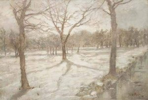 Sneeuw - A Sunlit Winterlandscape — Willem Bastiaan Tholen