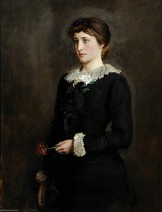 A Jersey Lily — Sir John Everett Millais, Pre-raphaelite