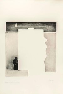 (The Artist and Model, portfolio) Small Composition with Easel