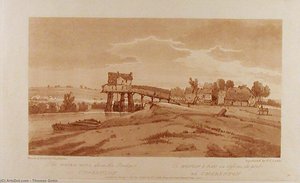 The Water Mill Above The Bridge At Charenton — Thomas Girtin
