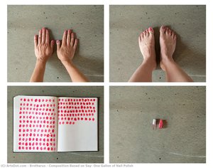 Composition Based On Say, One Gallon Of Nail Polish — Elina Brotherus