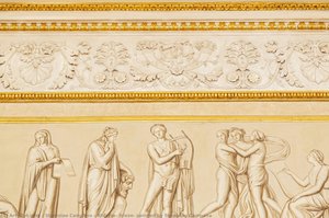 Ridotto, frieze, painted by Stanislao Campana