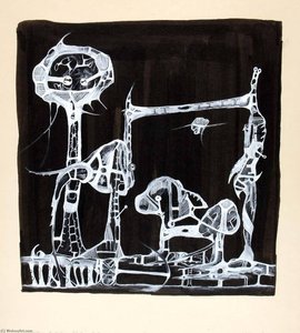 Dr. South, Locke, Sherlock, Sir Isaac Newton And Thomas Sutton , From Illustrations To The Songs From William Blake's Island In The Moon — Charles Seliger