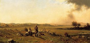 Hunters Resting — Martin Johnson Heade, Romanticism