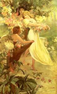 Spirit Of Spring — Alphonse Mucha, Art Nouveau